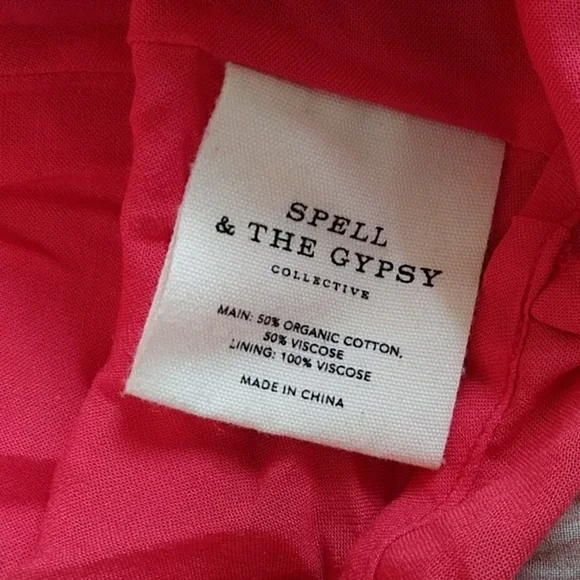 Spell Designs Exclusive Red Seashell Gown Maxi Dress M Free People Mermaid FP - Picture 11 of 16